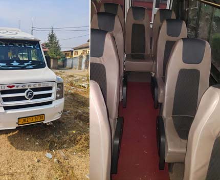 our tempo travellers photos with seat